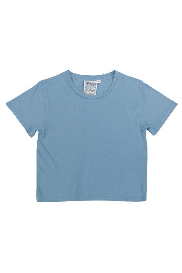 Cropped Ojai Tee | Jungmaven Hemp Clothing & Accessories / Color: Blue Heaven