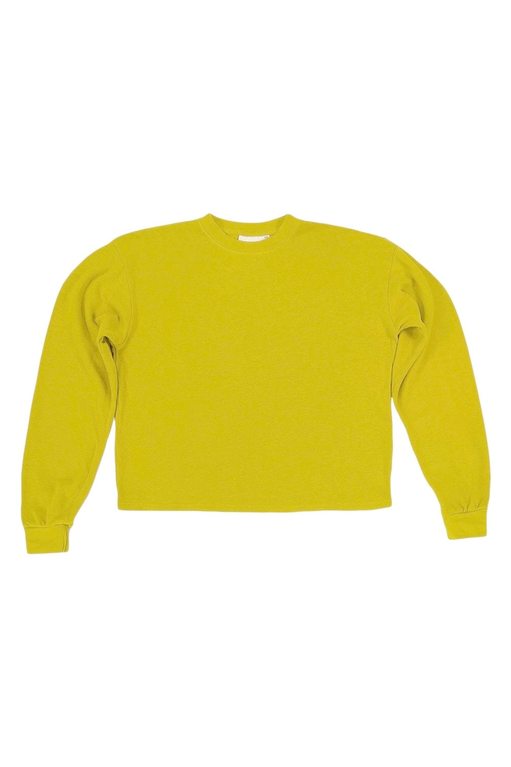 Cropped Long Sleeve Tee | Jungmaven Hemp Clothing & Accessories / Color: Citrine Yellow