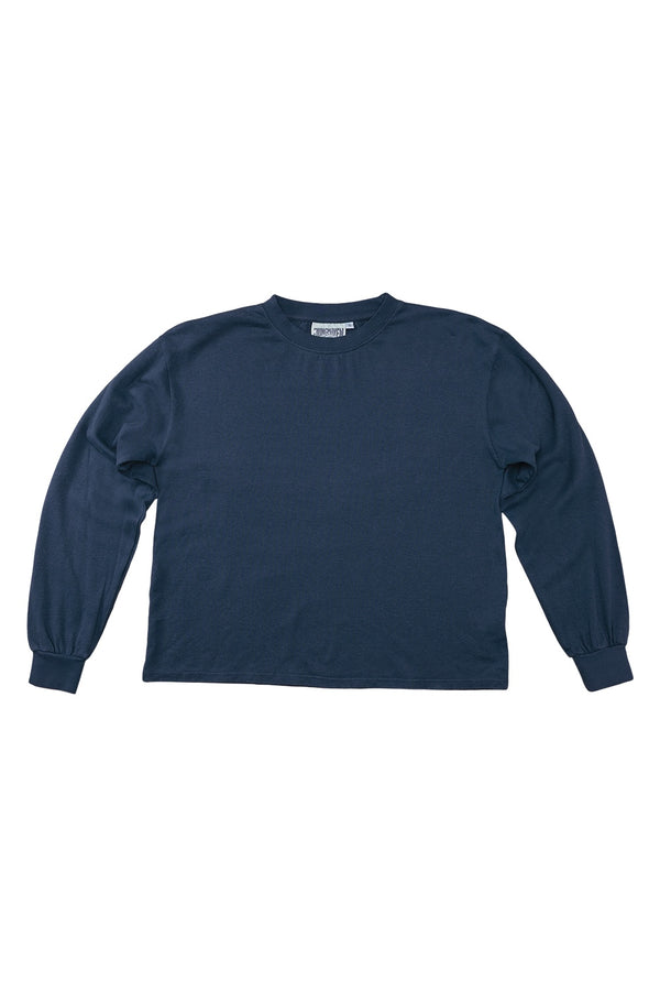 Cropped Long Sleeve Tee | Jungmaven Hemp Clothing & Accessories / Color: Deep Indigo