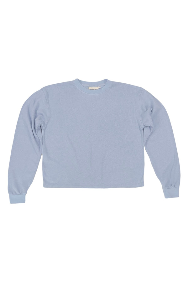 Cropped Long Sleeve Tee - Sale Colors | Jungmaven Hemp Clothing & Accessories / Color: Coastal Blue
