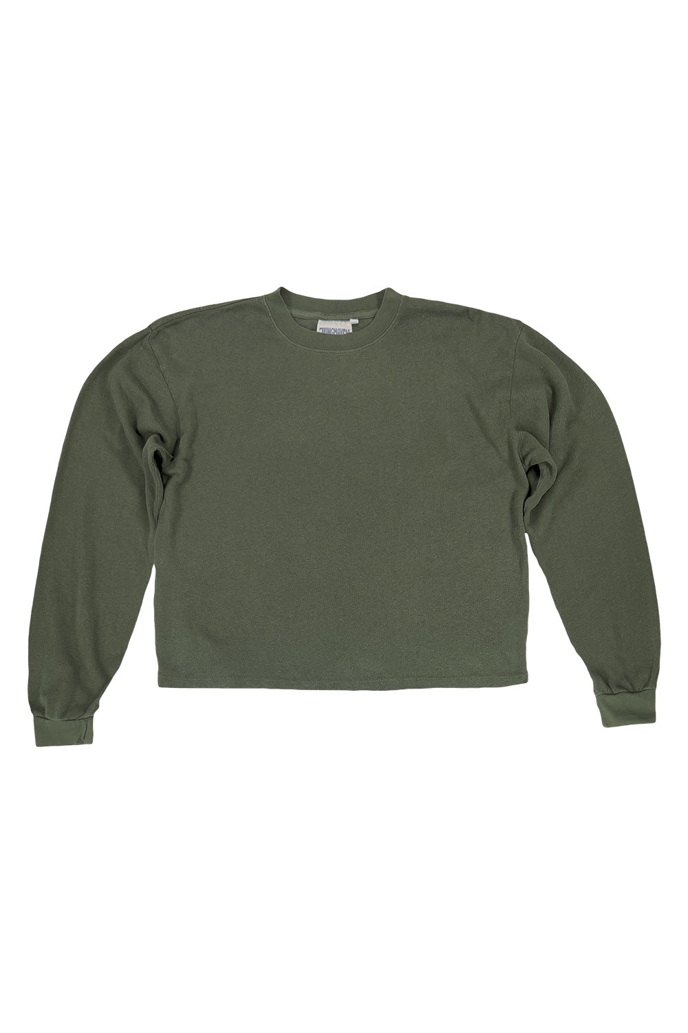 Cropped Long Sleeve Tee | Jungmaven Hemp Clothing & Accessories / Color: Olive Green