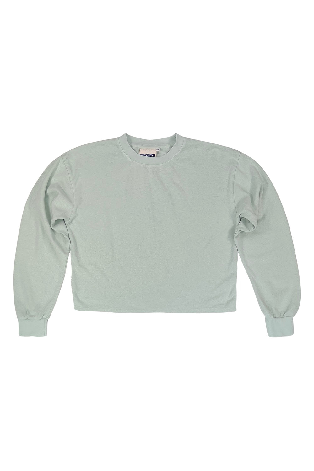 Cropped Long Sleeve Tee - Sale Colors | Jungmaven Hemp Clothing & Accessories / Color: Seafoam Green