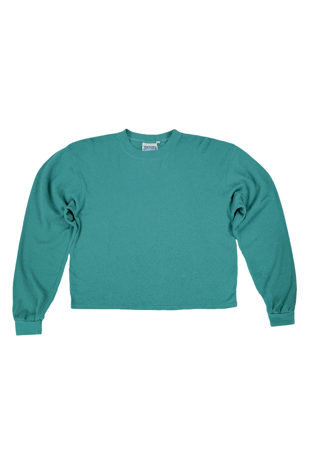 Cropped Long Sleeve Tee - Sale Colors | Jungmaven Hemp Clothing & Accessories / Color: Teal