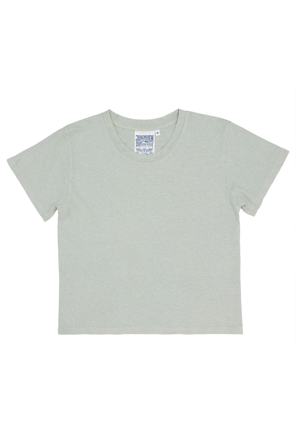 Cropped Lorel Tee | Jungmaven Hemp Clothing & Accessories / Color: Stormy Green