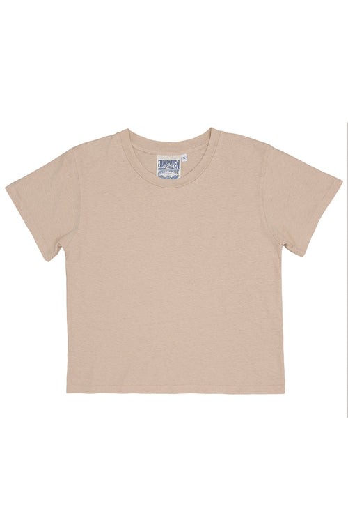 Cropped Lorel Tee | Jungmaven Hemp Clothing & Accessories / Color: Stucco Beige 