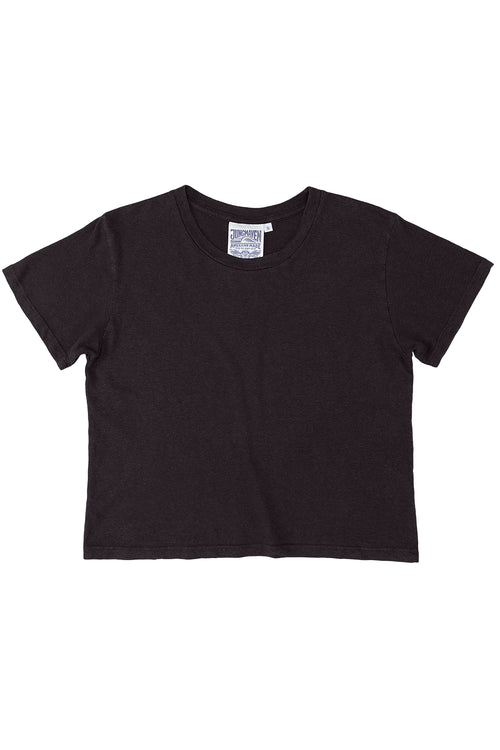 Cropped Lorel Tee | Jungmaven Hemp Clothing & Accessories / Color: Black