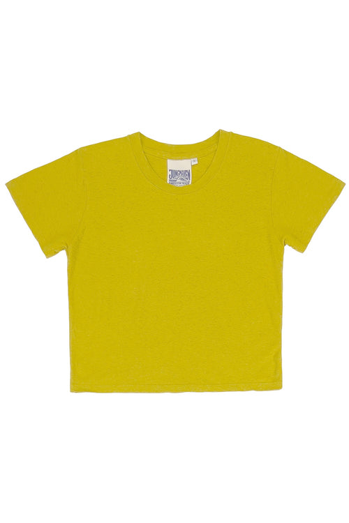 Cropped Lorel Tee | Jungmaven Hemp Clothing & Accessories / Color: Citrine Yellow
