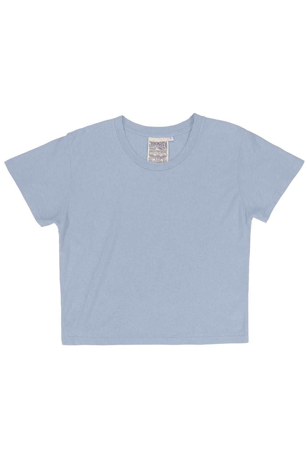 Cropped Ojai Tee - Sale Colors | Jungmaven Hemp Clothing & Accessories / Color: Coastal Blue