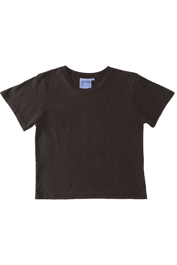 Cropped Lorel Tee | Jungmaven Hemp Clothing & Accessories / Color: Coffee Bean