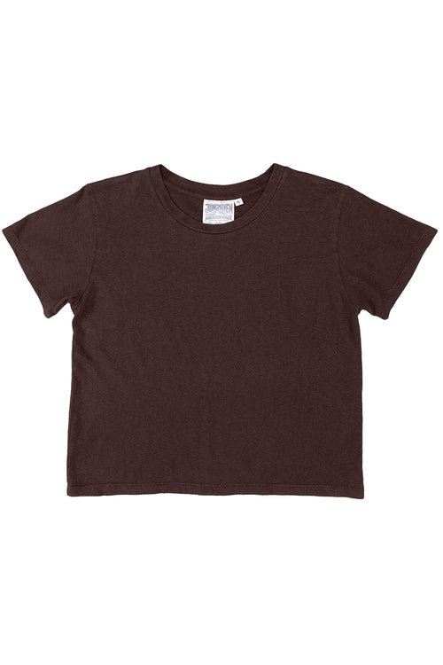 Cropped Lorel Tee | Jungmaven Hemp Clothing & Accessories / Color: Coffee Bean