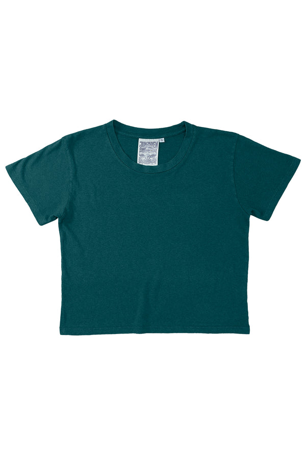 Cropped Lorel Tee | Jungmaven Hemp Clothing & Accessories / Color: Deep Teal