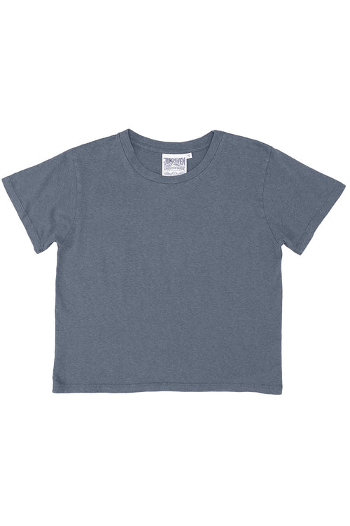 Cropped Lorel Tee | Jungmaven Hemp Clothing & Accessories / Color: Diesel Gray