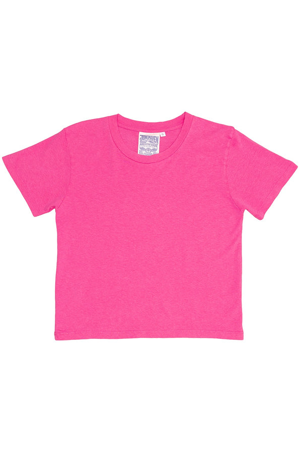 Cropped Lorel Tee - Sale Colors | Jungmaven Hemp Clothing & Accessories / Color: Electric Fuchsia