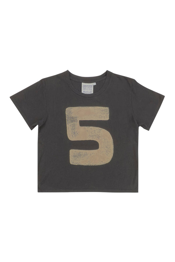 "5" Cropped Lorel Tee | Jungmaven Hemp Clothing & Accessories / Color: Black