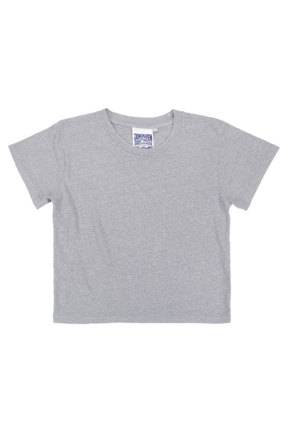 Heathered Cropped Lorel Tee | Jungmaven Hemp Clothing & Accessories / Color: Athletic Gray