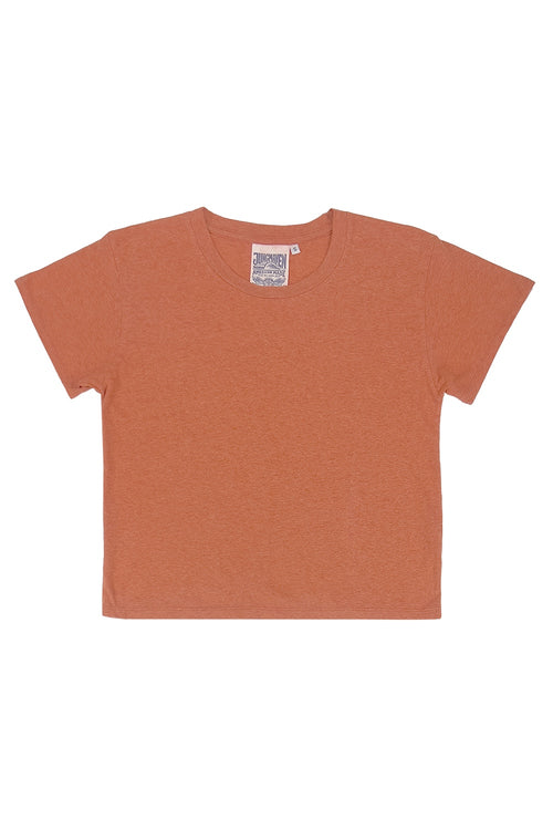 Heathered Cropped Lorel Tee | Jungmaven Hemp Clothing & Accessories / Color: Rooibos Tea