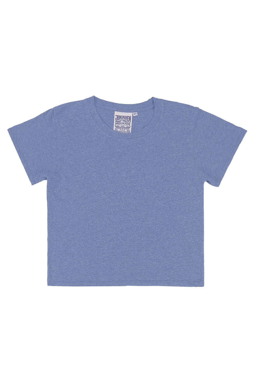 Heathered Cropped Lorel Tee | Jungmaven Hemp Clothing & Accessories / Color: Wisteria