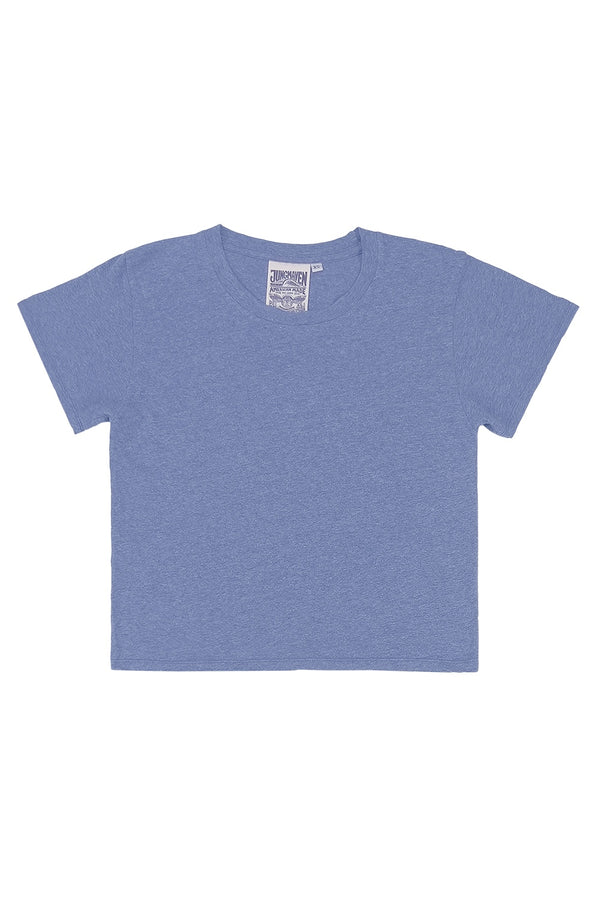Heathered Cropped Lorel Tee | Jungmaven Hemp Clothing & Accessories / Color: Wisteria