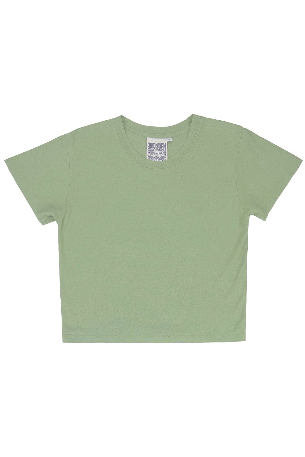 Cropped Lorel Tee | Jungmaven Hemp Clothing & Accessories / Color: Pistachio