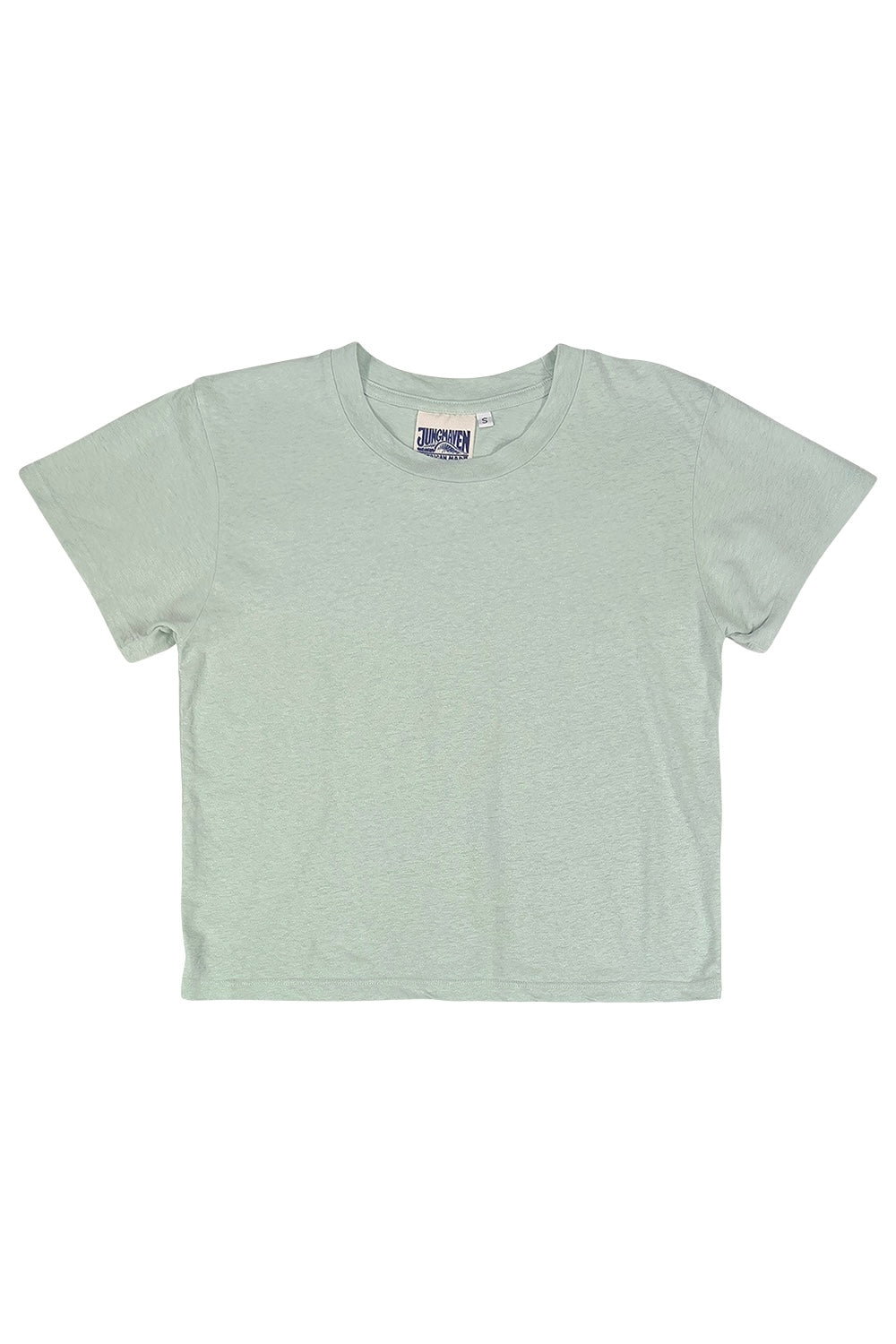 Cropped Lorel Tee | Jungmaven Hemp Clothing & Accessories / Color:Seafoam Green