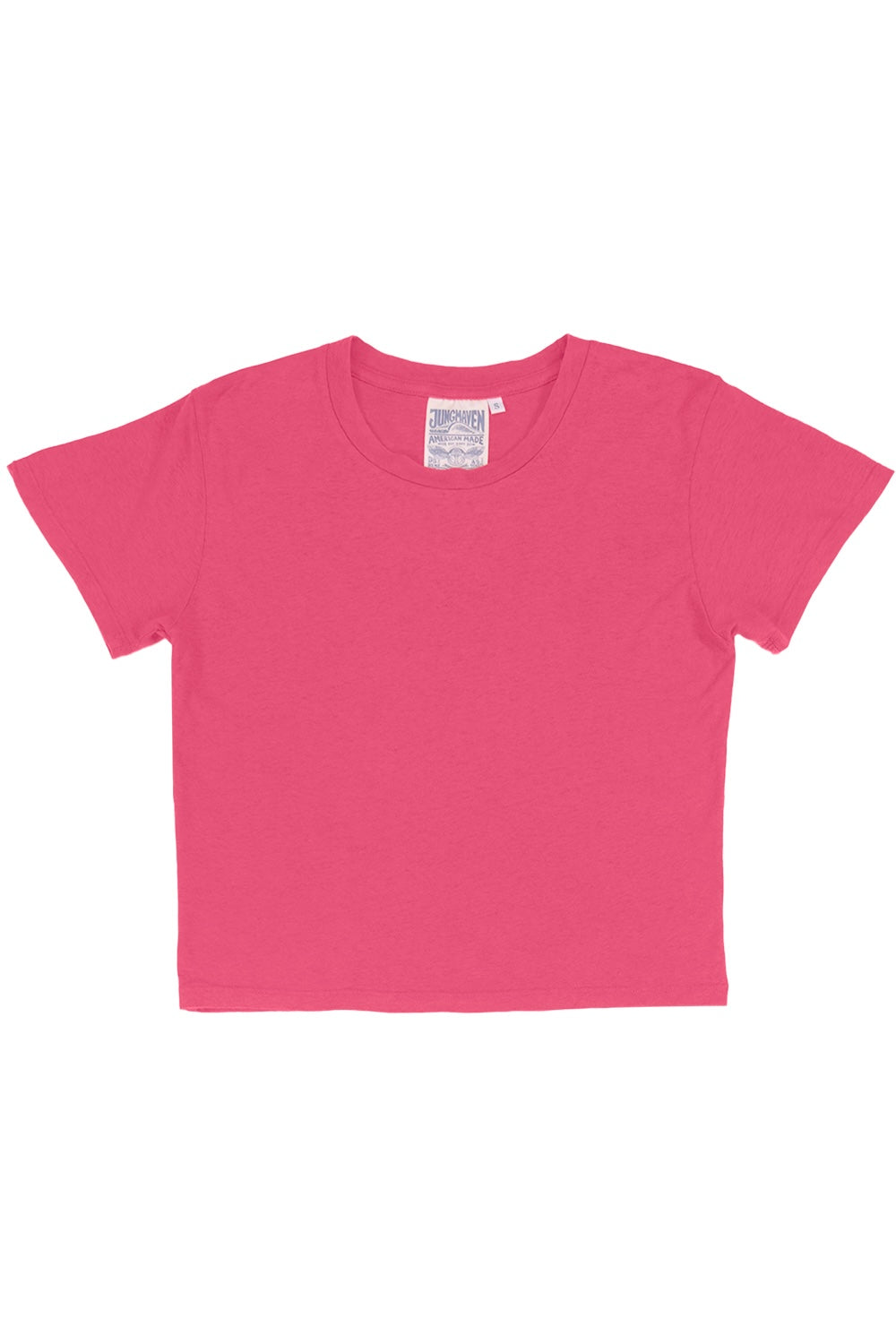 Cropped Lorel Tee | Jungmaven Hemp Clothing & Accessories / Color: Sunset Coral