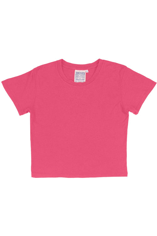 Cropped Lorel Tee | Jungmaven Hemp Clothing & Accessories / Color: Sunset Coral