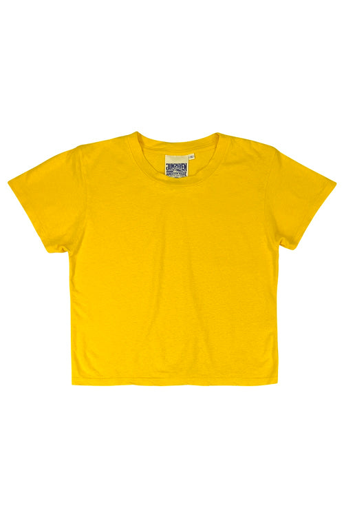 Cropped Lorel Tee | Jungmaven Hemp Clothing & Accessories / Color: Sunshine Yellow