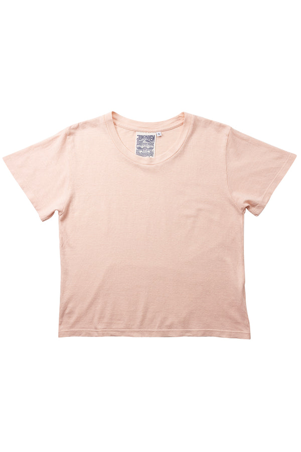 Cropped Lorel Tee | Jungmaven Hemp Clothing & Accessories / Color: Whispering Peach