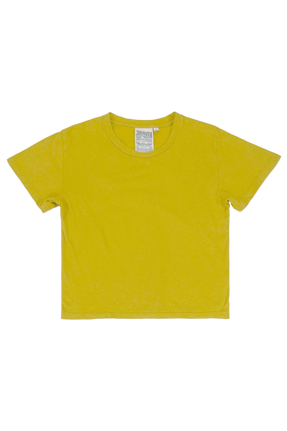 Cropped Ojai Tee - Sale Colors | Jungmaven Hemp Clothing & Accessories / Color: Citrine Yellow