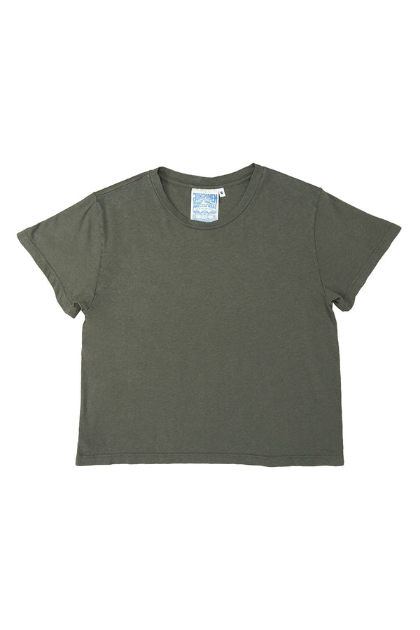 Cropped Ojai Tee | Jungmaven Hemp Clothing & Accessories / Color: Olive Green