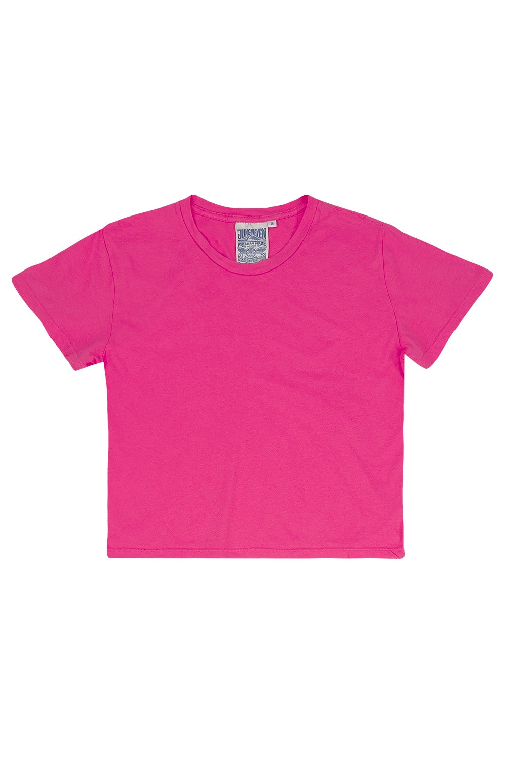 Cropped Ojai Tee | Jungmaven Hemp Clothing & Accessories / Color: Pink Grapefruit