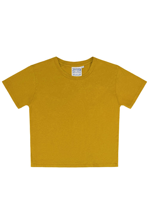 Cropped Ojai Tee | Jungmaven Hemp Clothing & Accessories / Color: Spicy Mustard