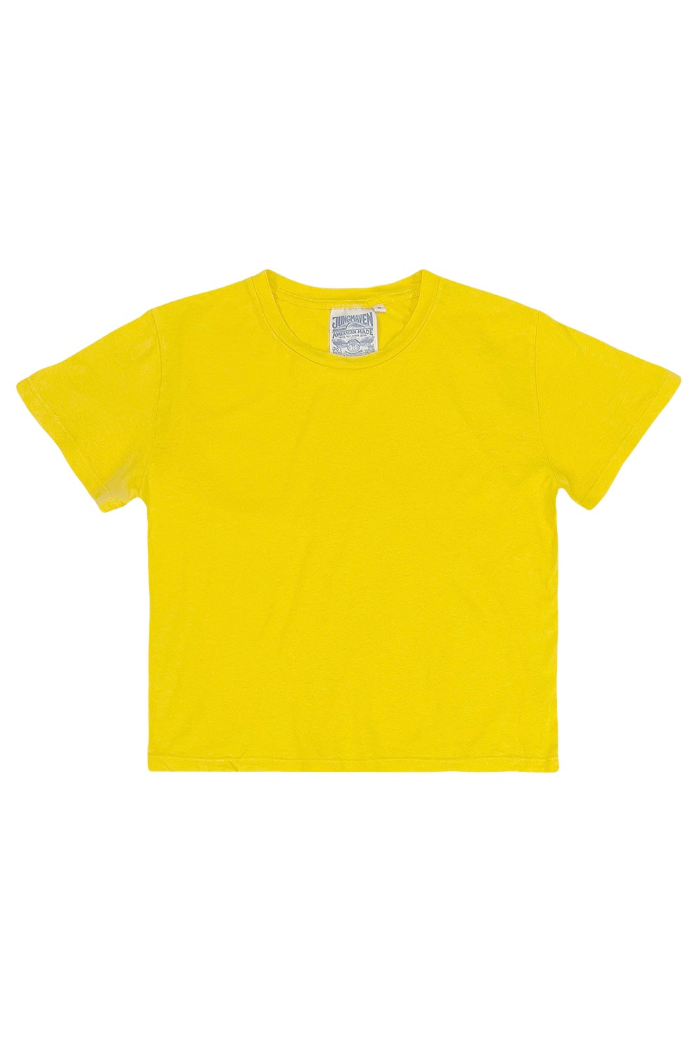 Cropped Ojai Tee | Jungmaven Hemp Clothing & Accessories / Color: Sunshine Yellow