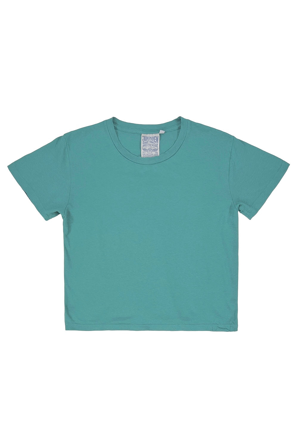 Cropped Ojai Tee | Jungmaven Hemp Clothing & Accessories / Color: Teal