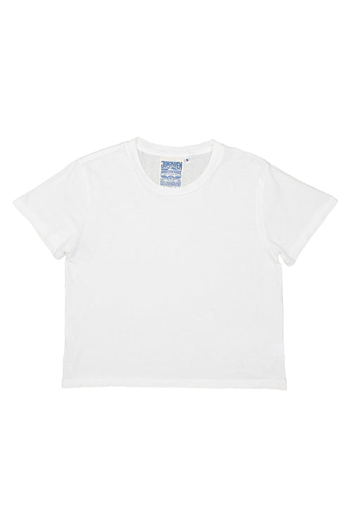 Cropped Ojai Tee | Jungmaven Hemp Clothing & Accessories / Color: Washed White
