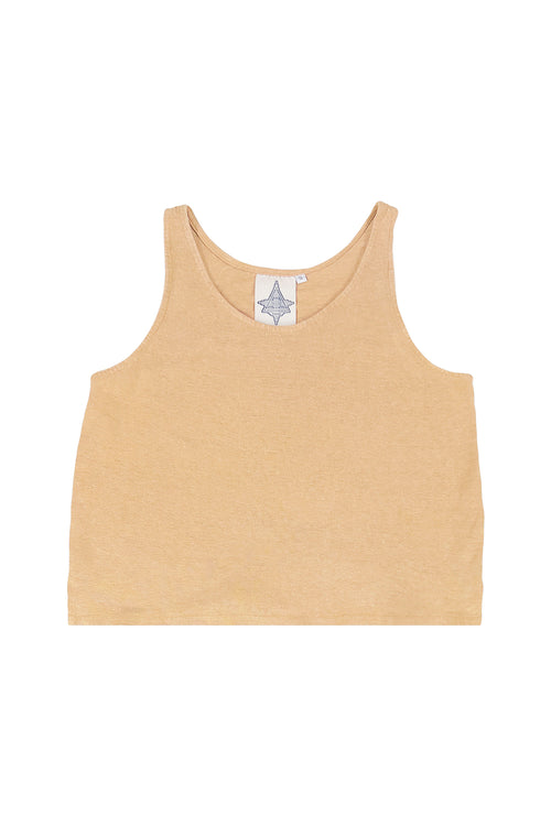 Sophie 100%  Hemp Cropped Tank Top - Sale Colors | Jungmaven Hemp Clothing & Accessories / Color: Oat Milk