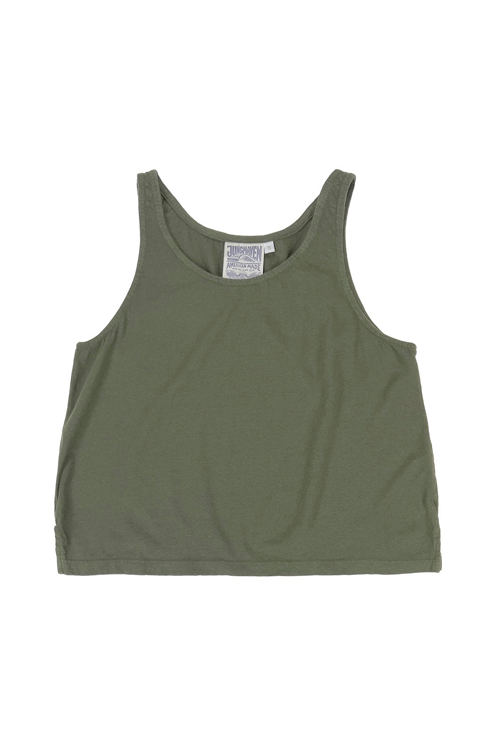 Cropped Tank | Jungmaven Hemp Clothing & Accessories / Color: Olive Green