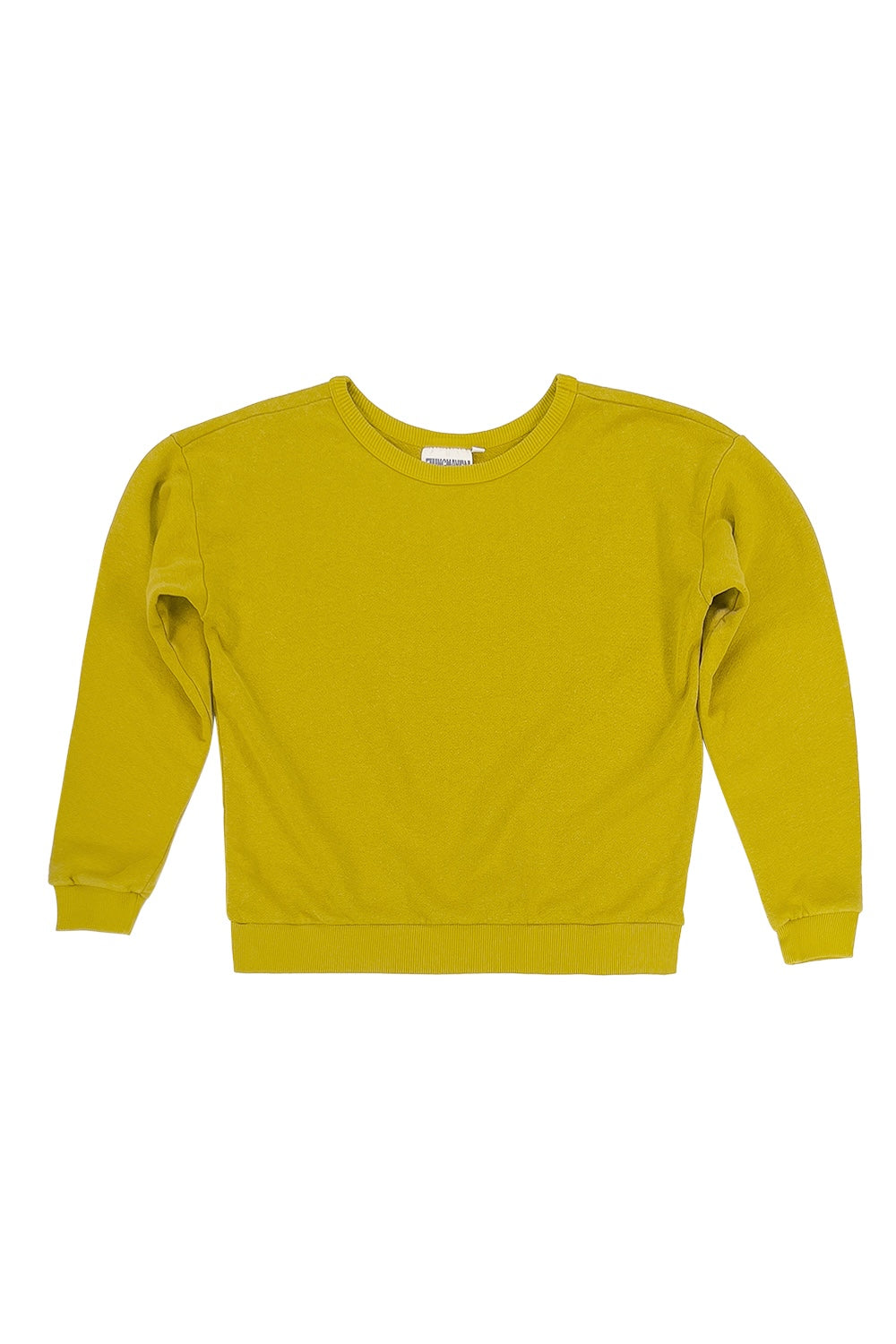 Crux Cropped Sweatshirt | Jungmaven Hemp Clothing & Accessories / Color: Citrine Yellow