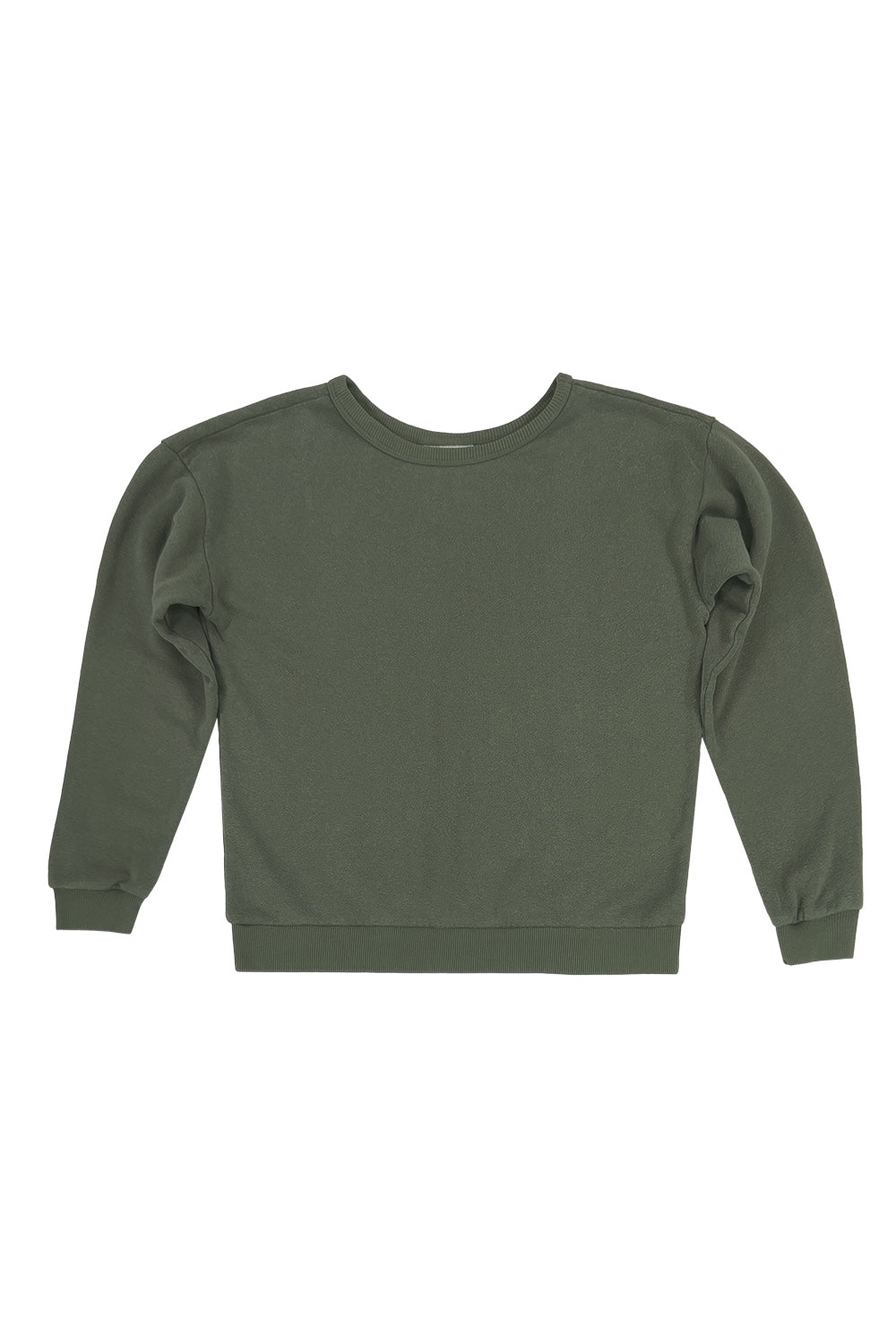 Crux Cropped Sweatshirt | Jungmaven Hemp Clothing & Accessories / Color: Olive Green