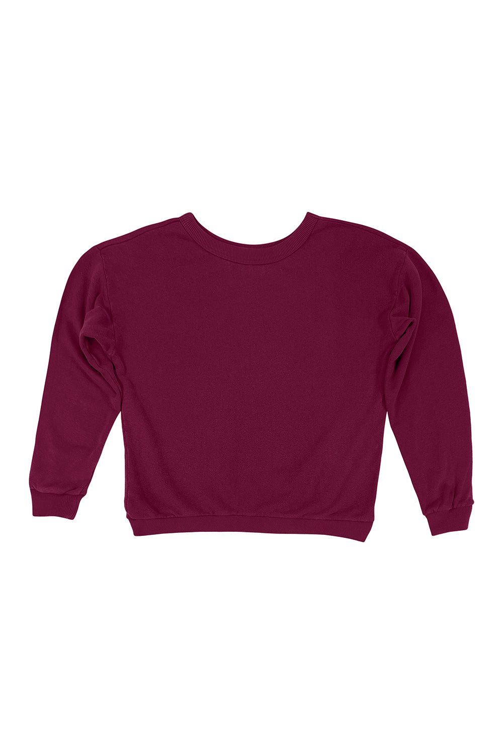 Crux Cropped Sweatshirt | Jungmaven Hemp Clothing & Accessories / Color: Burgundy