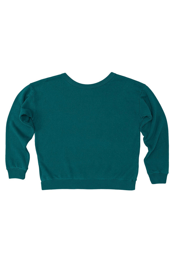 Crux Cropped Sweatshirt | Jungmaven Hemp Clothing & Accessories / Color: Deep Teal