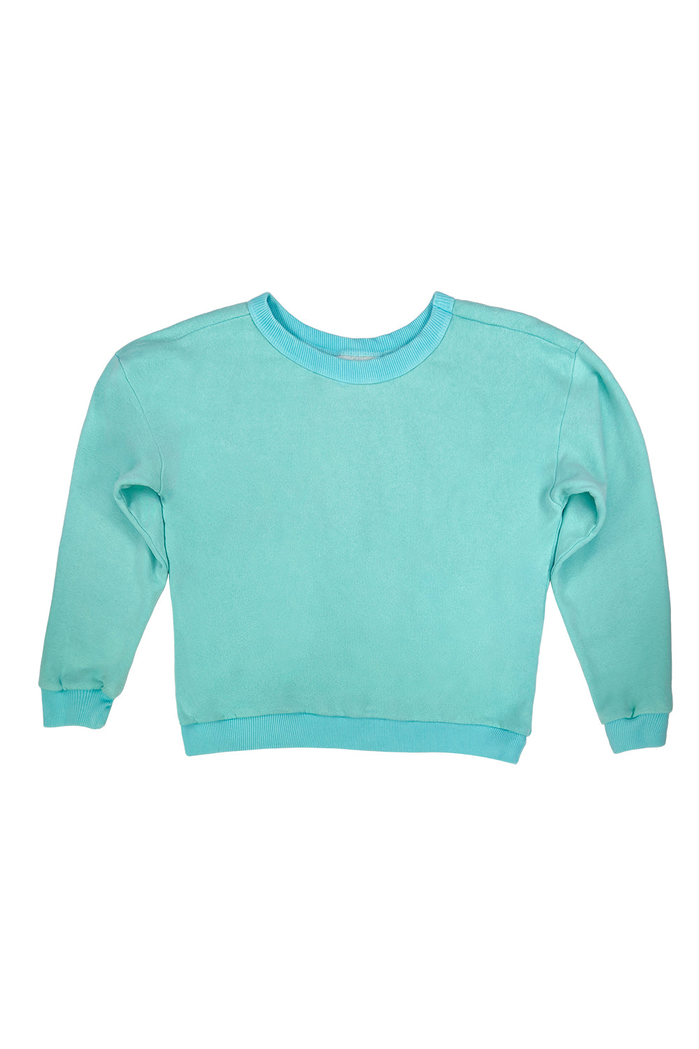 Crux Cropped Sweatshirt - Sale Colors | Jungmaven Hemp Clothing & Accessories / Color: Oasis Blue