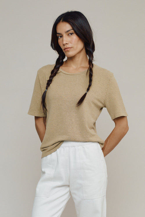 Dakota - 100% Hemp Cropped Tee | Jungmaven Hemp Clothing & Accessories / model_desc: Jenna is 5’10” wearing S