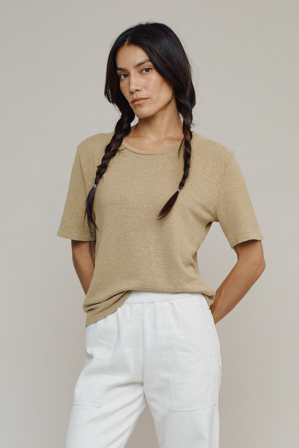 Dakota - 100% Hemp Cropped Tee | Jungmaven Hemp Clothing & Accessories / model_desc: Jenna is 5’10” wearing S