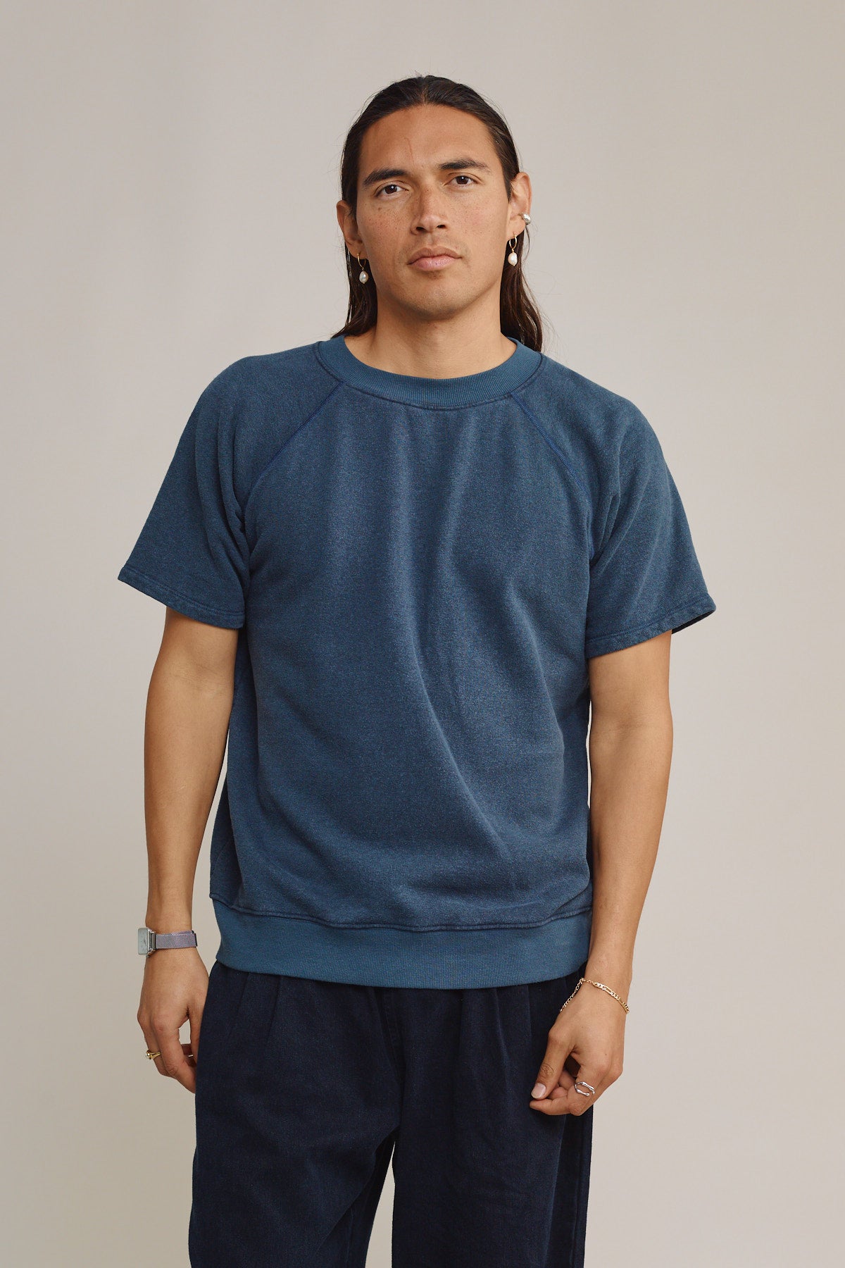 Heathered Magnuson Short Sleeve Raglan | Jungmaven Hemp Clothing