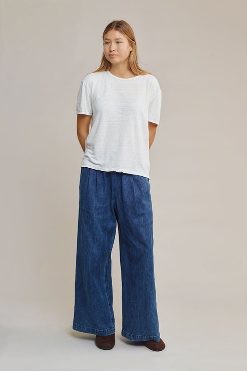 Disco Denim Pant | Jungmaven Hemp Clothing & Accessories / model_desc: Katriel is 5’9” wearing XS