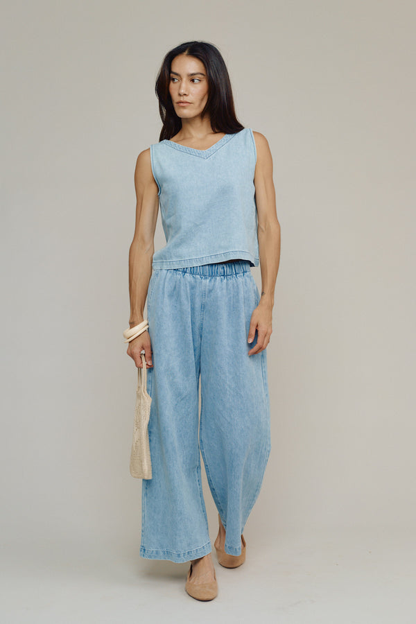 Teton Summer Denim Tank | Jungmaven Hemp Clothing & Accessories / Color: