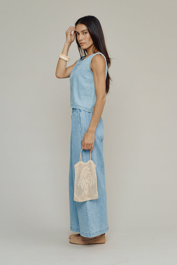 Teton Summer Denim Tank | Jungmaven Hemp Clothing & Accessories / Color: