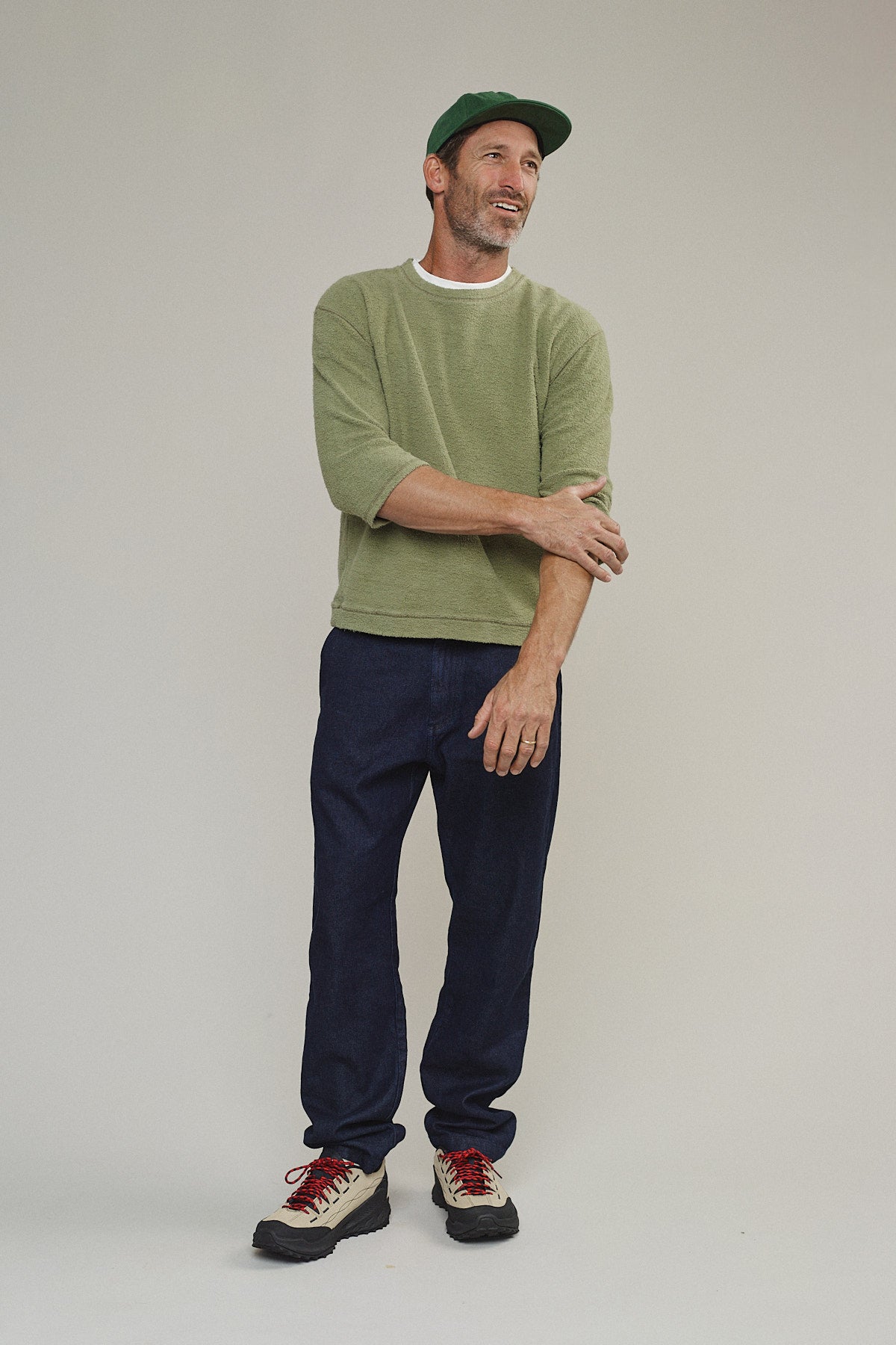 Heathered Duke 3/4 Sleeve Sherpa | Jungmaven Hemp Clothing & Accessories / Color: