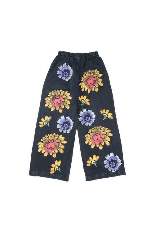 Dahlia Disco Denim Pant | Jungmaven Hemp Clothing & Accessories / model_desc: Black back